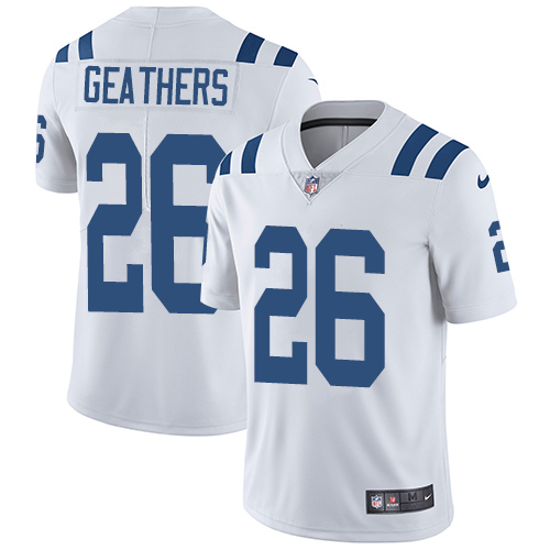 Indianapolis Colts #26 Limited Clayton Geathers White Nike NFL Road Men Vapor Untouchable jerseys